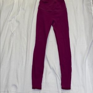 Lululemon magenta leggings